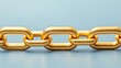 © Slowlifetrader - Golden Chain Links with Different Textures Symbolizing a Strong and Unique Partnership for Creative Projects and Branding Opportunities