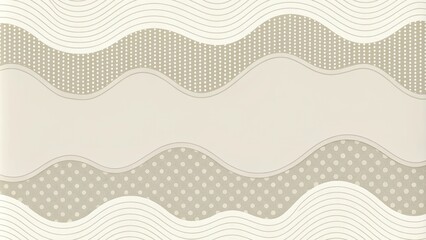 Wall Mural - Elegant Neutral Wave Pattern Background Design for Presentations and Invitations