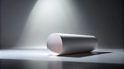 Aufkleber - Studio Lit White Cylindrical Form on a Smooth Surface