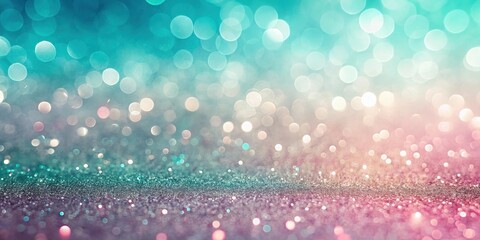 Aufkleber - Abstract Sparkling Background with Shimmering Lights and Pastel Hues