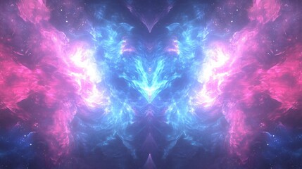 Wall Mural - abstract flight background in high-quality depicting retro neon hyper warp tunnel with glowing strea