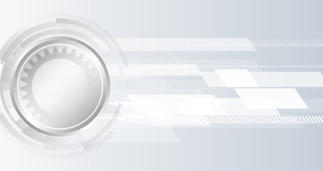 Wall Mural - science concept, circles with shadows and lines. abstract hi tech communication for presentation or 