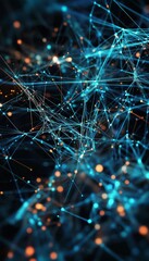 Wall Mural - intricate connections in a synthetic network the enigma of artificial intelligence s new era