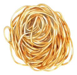 Wall Mural - PNG An isolated japanese soba food art stationery.