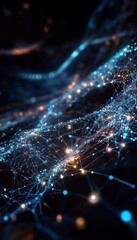 Wall Mural - thought provoking depiction of synthetic network connections exploring the enigma of ai s new era