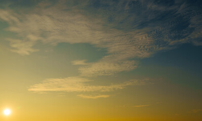 Wall Mural - beautiful sunset sky abstract background