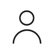 © Afet - User circle isolated icon, user round outline vector icon with editable stroke