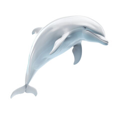 Wall Mural - graceful dolphin leaping with elegance and beauty in a serene oceanic environment