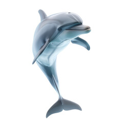 Wall Mural - graceful dolphin leaping out of the water displaying its sleek body