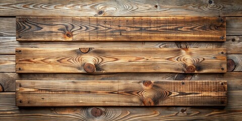 Aufkleber - Rustic Weathered Wood Planks with Natural Grain Patterns Ideal for Backgrounds or Textures