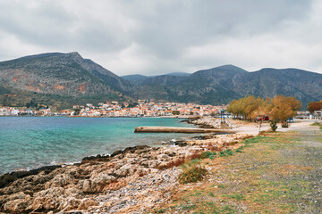 Wall Mural - view of the bay from Monemvasia