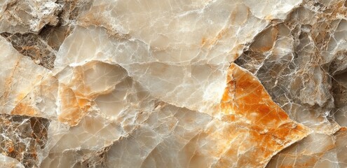 Wall Mural - Beige Marble Texture Close-Up Natural Lighting High-Resolution Surface Background