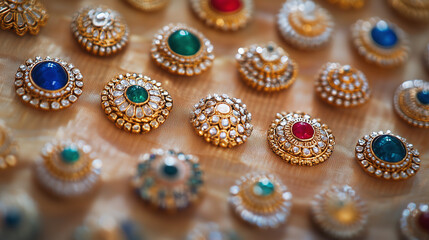 Exquisite collection of traditional Indian jewelry showcasing intricate designs and vibrant colors