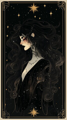 Wall Mural - tarot illustrations in modern style