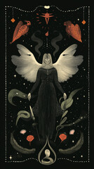 Wall Mural - tarot illustrations in modern style