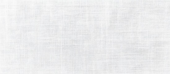 Wall Mural - texture of white linen fabric with subtle weave pattern and slight variations in color, full frame b