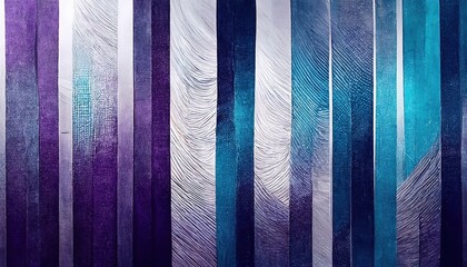 Poster - abstract vertical line pattern with textured gradient in blue and purple tones, modern digital background for design and branding

