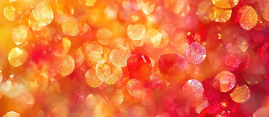 Wall Mural - colorful bokeh background with orange and red tones creating a warm abstract design suitable for var