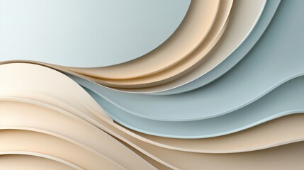 Digital chaos background for designers with layered curves in soft hues, perfect for creative projects and graphic designs