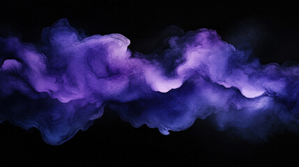 Aufkleber - Flowing swirls of purple smoke against a dark backdrop create an enchanting and ethereal atmosphere, captivating the viewer\'s attention