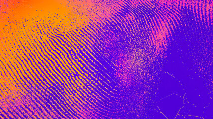 Aufkleber - Intricate patterns emerge from dynamic textures, showcasing vibrant shades of orange and purple in a mesmerizing display that captivates the eye