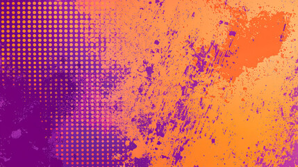 Fototapete - A lively blend of orange and purple textures creates an abstract background ideal for graphic design, modern art presentations, and creative projects
