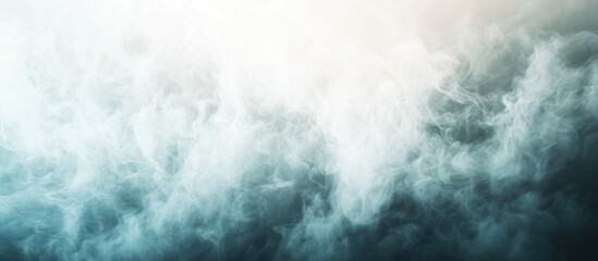 Wall Mural - abstract smoke texture background in shades of blue and white with soft lighting and copy space for 