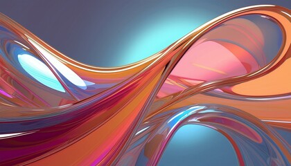 Wall Mural - 3d abstract glass style background