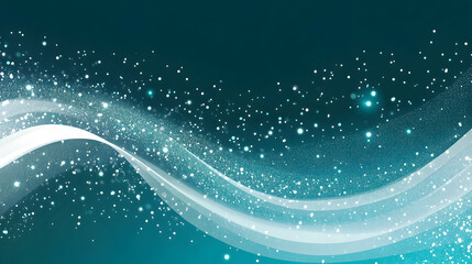 Wall Mural - A dark teal and white ombre background with dynamic diagonal stripes, interwoven with subtle noise textures and bright glittering light flares