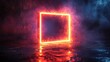 © Mariya - Futuristic Minimalist Neon Square Glow Abstract Art