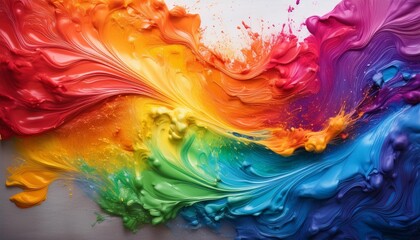 Wall Mural - abstract colorful background with water
