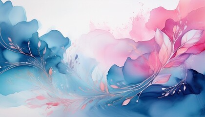 Wall Mural - background with flowers