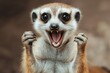 © StockUp - A playful meerkat showcases its joyful expression and unique charm in this captivating image.