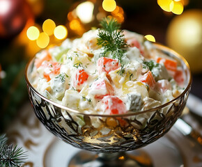 Wall Mural - russian salad olivie