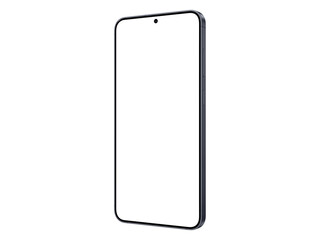 Wall Mural - photo of smartphone similar to android device without background. blue black color. template for moc