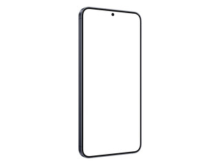 Wall Mural - photo of smartphone similar to android device without background. blue black color. template for moc