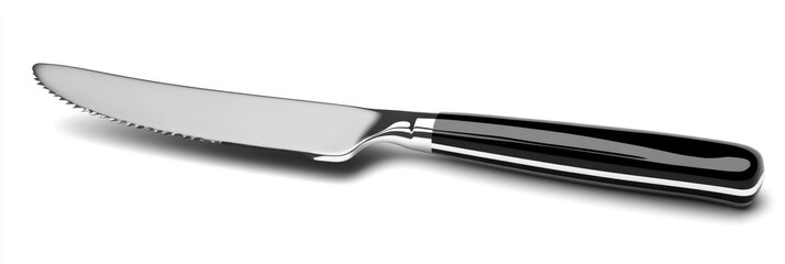 Sleek Stainless Steel Butter Knife on White Background â€“ Essential Cooking Accessory for Chefs and Home Cooks
