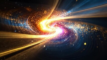 Wall Mural - cosmic spiral formation creating vibrant energy flows in the universe