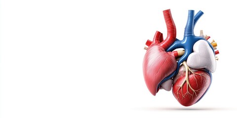 Wall Mural - labeled diagram of human organ systems, clear illustrations of heart, lungs, and liver, neutral back