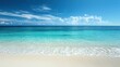 Tranquil Seascape with Clear Waters and Soft White Sand Beach