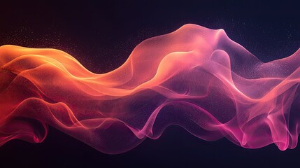 Wall Mural - abstract flowing waves of light and color
