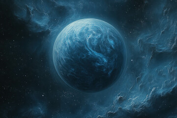 Wall Mural - blue world background