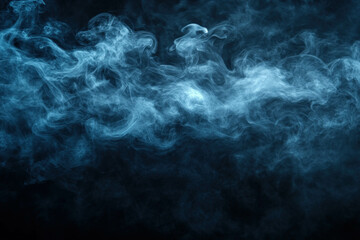 Wall Mural - smoke on black background