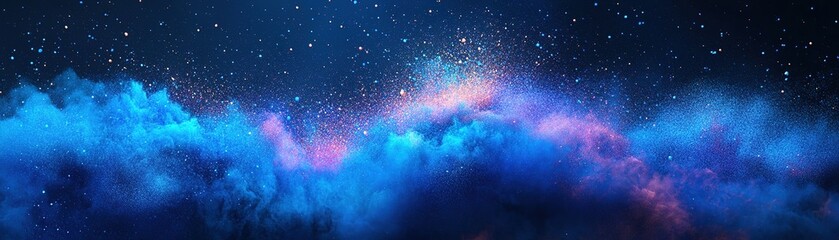 Wall Mural - celestial nebula visualization deep space image collection cosmic environment wide angle astronomica