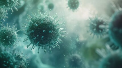 Aufkleber - Research explores respiratory virus infection and its impact on dangerous lung disease. Generative AI