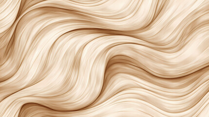 Wall Mural - beautifully flowing wood grain design with soft brown and beige tones, creating a natural wavy textu