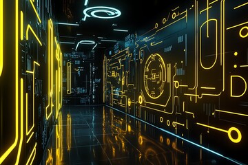 abstract background with numbers