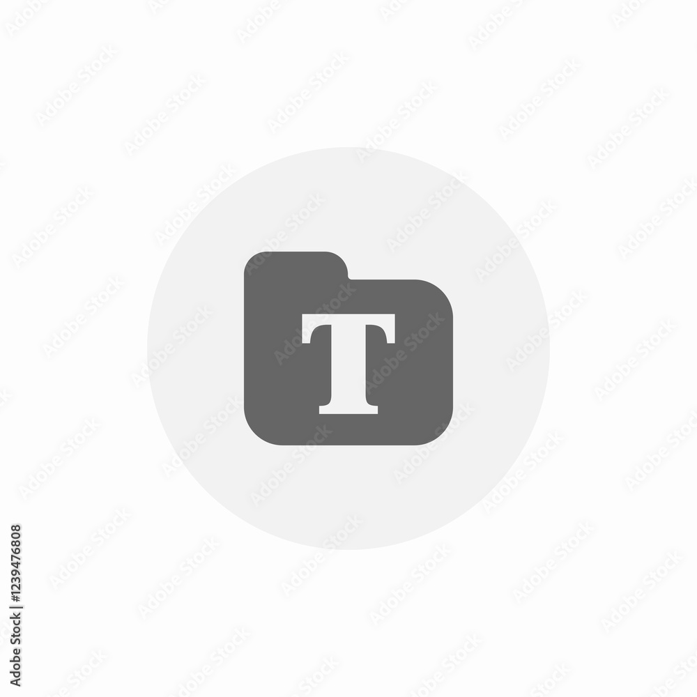 folder text name icon sign vector
