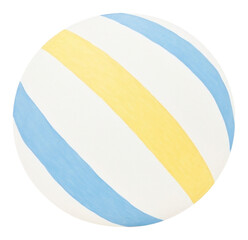 Wall Mural - PNG Beach ball egg white background striped.