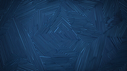 Wall Mural - Navy blue concentric gradient triangles line pattern vector illustration for background, graphic, element, poster with copy space texture for display products. Geometric Patterns. Illustration